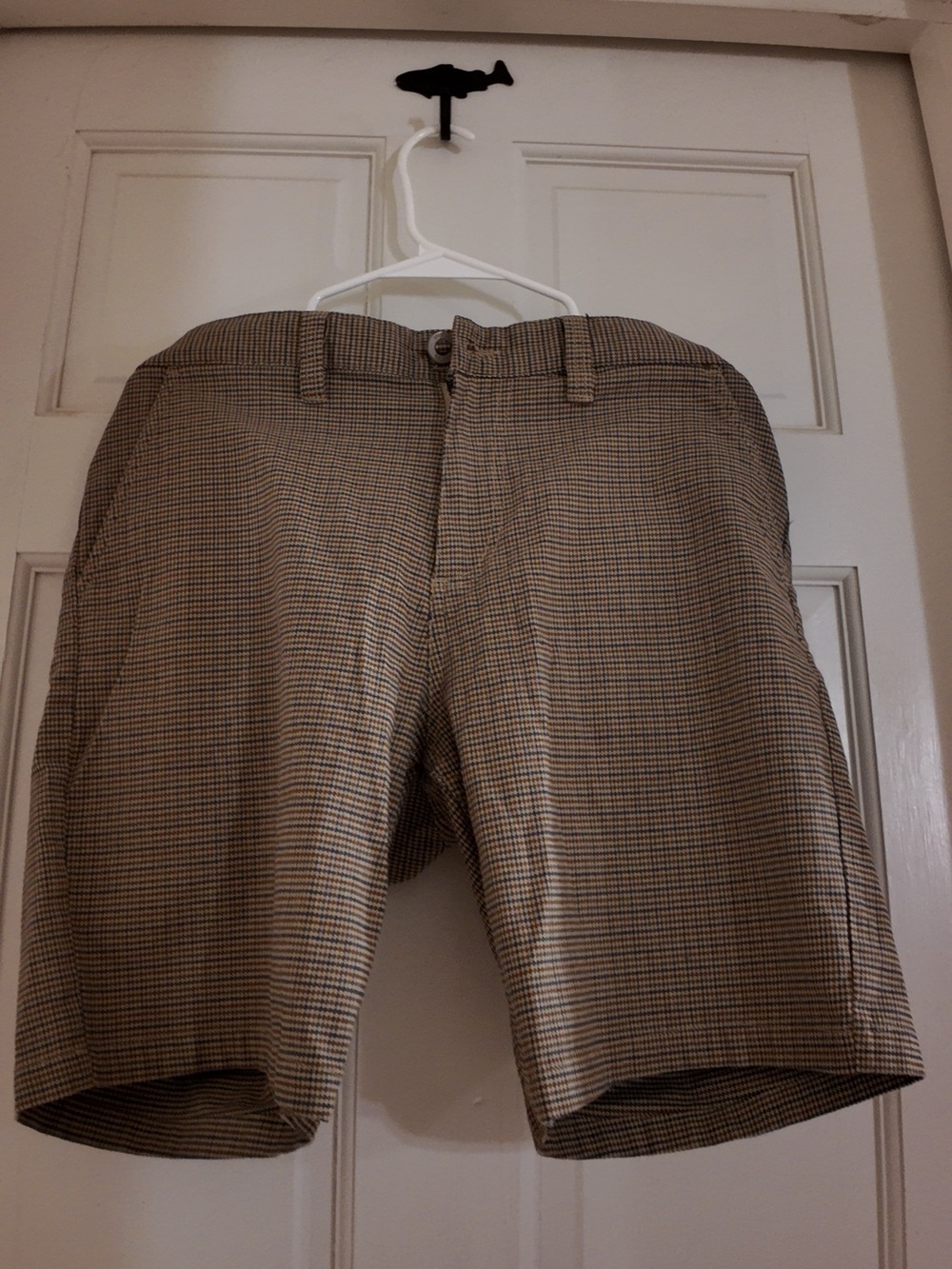 Brixton Tan and Brown Houndstooth Dress Pants